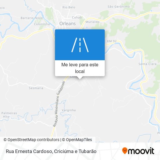 Rua Ernesta Cardoso mapa