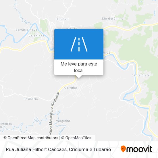 Rua Juliana Hilbert Cascaes mapa
