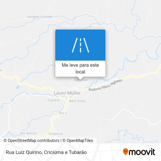 Rua Luiz Quirino mapa