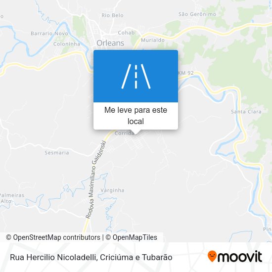 Rua Hercilio Nicoladelli mapa