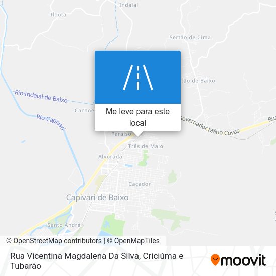 Rua Vicentina Magdalena Da Silva mapa