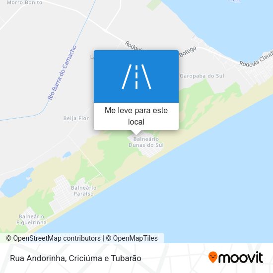 Rua Andorinha mapa