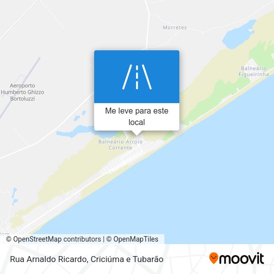 Rua Arnaldo Ricardo mapa