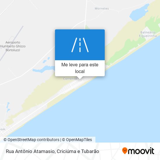 Rua Antônio Atamasio mapa