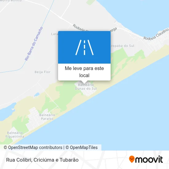 Rua Colibri mapa