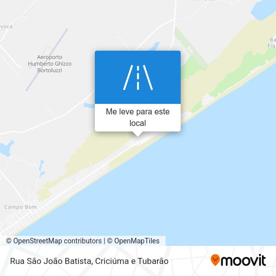 Rua São João Batista mapa