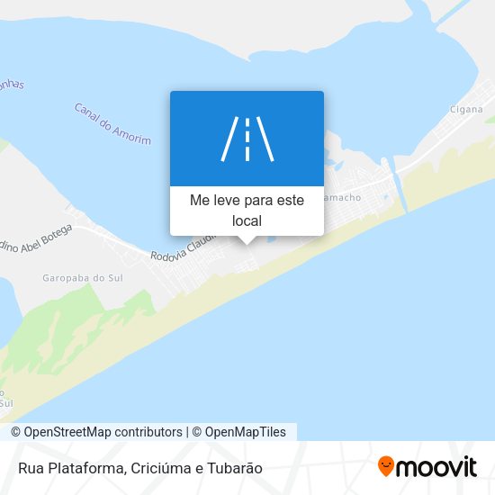 Rua Plataforma mapa