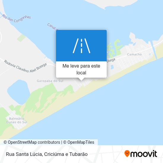 Rua Santa Lúcia mapa