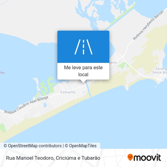Rua Manoel Teodoro mapa