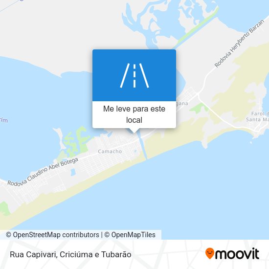 Rua Capivari mapa
