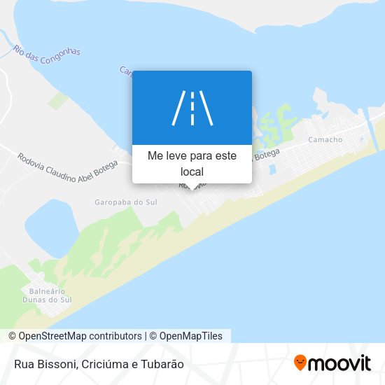 Rua Bissoni mapa