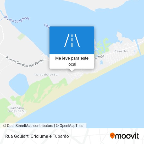 Rua Goulart mapa