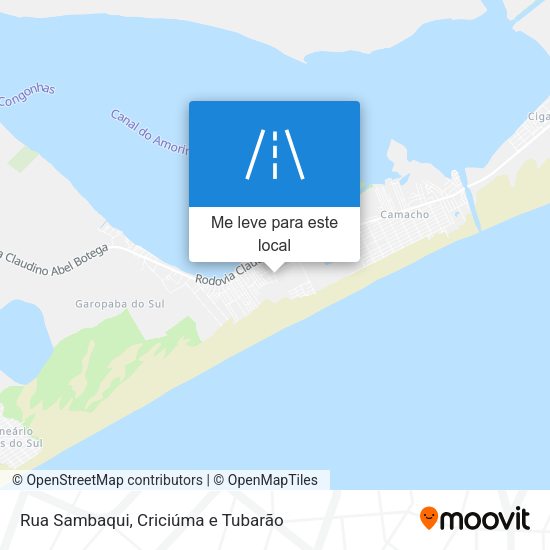 Rua Sambaqui mapa