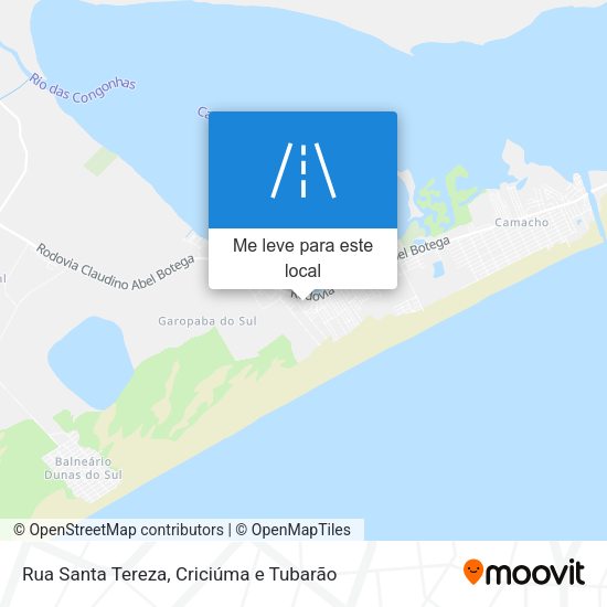 Rua Santa Tereza mapa