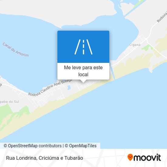 Rua Londrina mapa