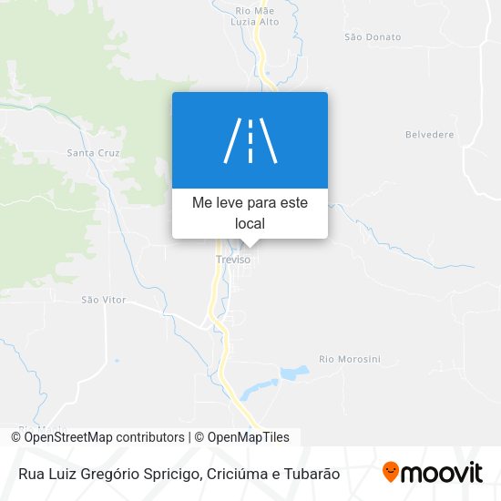 Rua Luiz Gregório Spricigo mapa