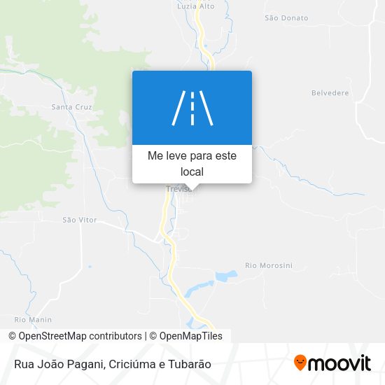 Rua João Pagani mapa