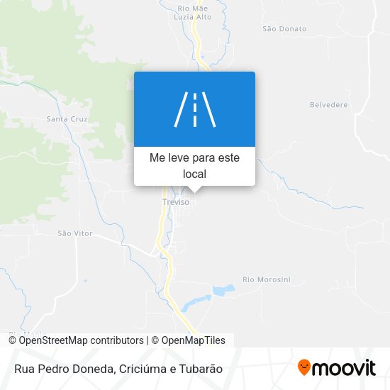 Rua Pedro Doneda mapa
