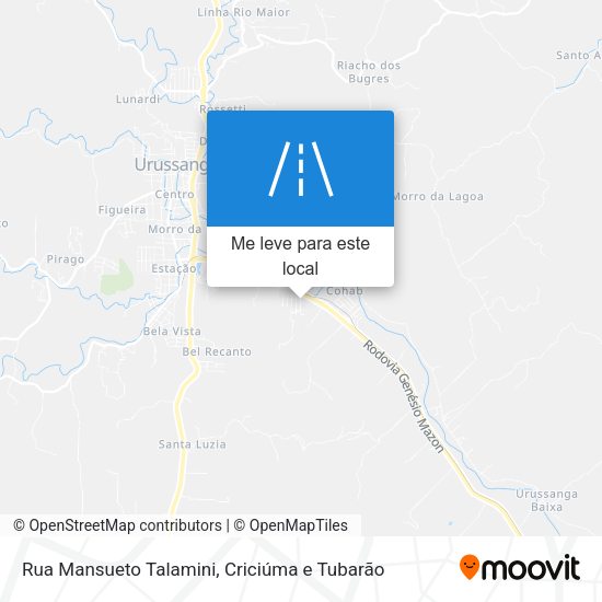 Rua Mansueto Talamini mapa