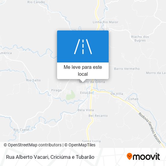 Rua Alberto Vacari mapa
