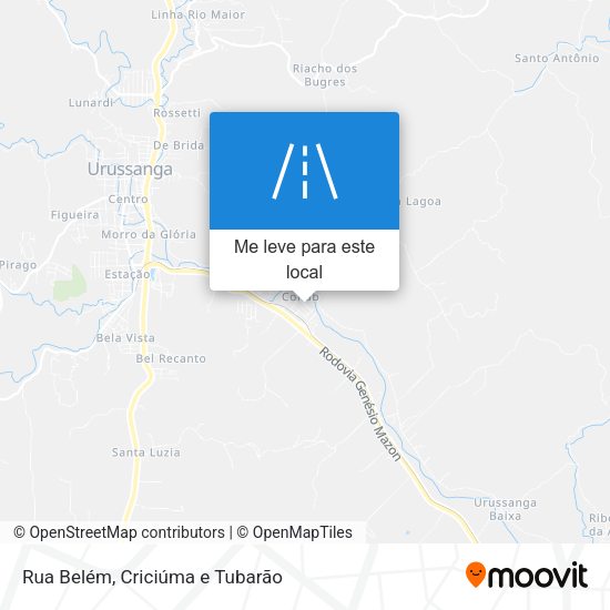 Rua Belém mapa