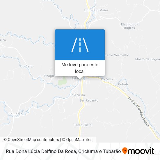Rua Dona Lúcia Delfino Da Rosa mapa