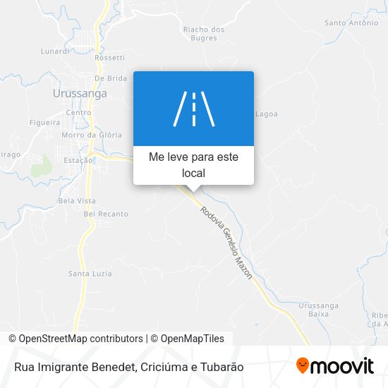 Rua Imigrante Benedet mapa