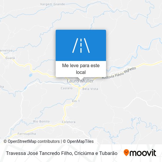 Travessa José Tancredo Filho mapa