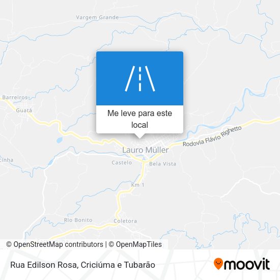 Rua Edilson Rosa mapa