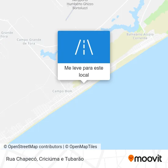 Rua Chapecó mapa
