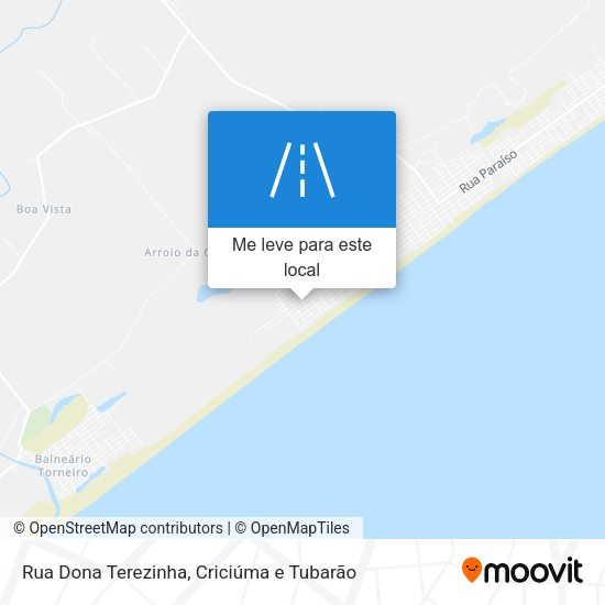 Rua Dona Terezinha mapa