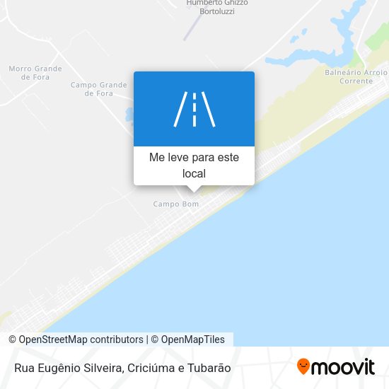 Rua Eugênio Silveira mapa