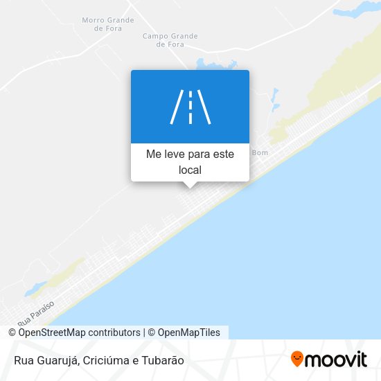 Rua Guarujá mapa