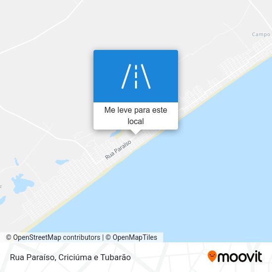 Rua Paraíso mapa