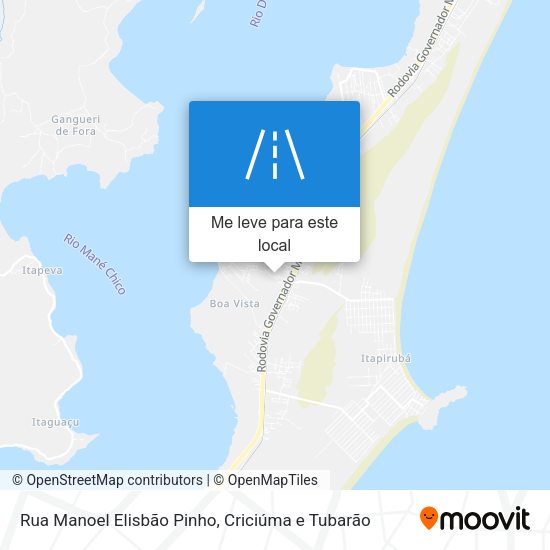 Rua Manoel Elisbão Pinho mapa
