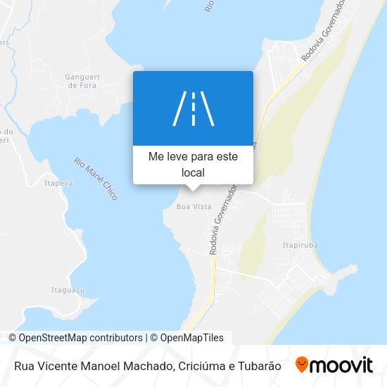 Rua Vicente Manoel Machado mapa