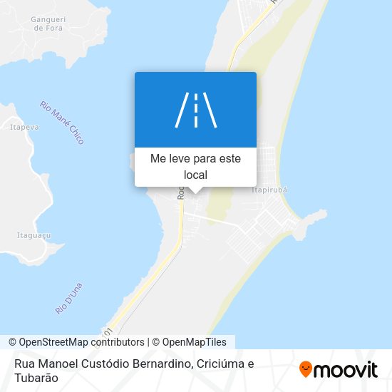 Rua Manoel Custódio Bernardino mapa
