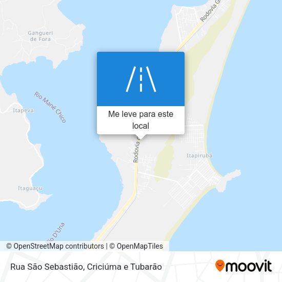 Rua São Sebastião mapa