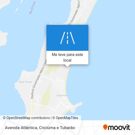 Avenida Atlântica mapa