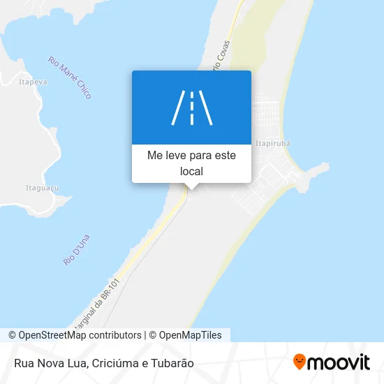 Rua Nova Lua mapa