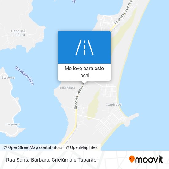 Rua Santa Bárbara mapa