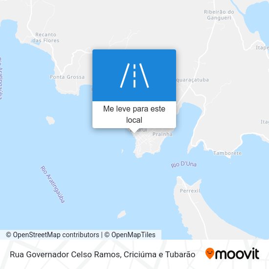 Rua Governador Celso Ramos mapa