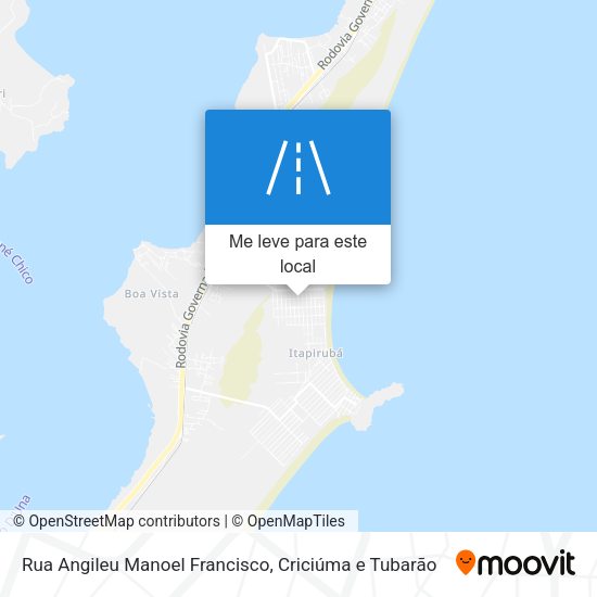 Rua Angileu Manoel Francisco mapa