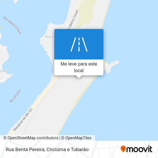 Rua Benta Pereira mapa