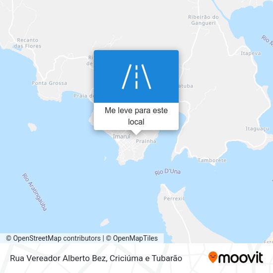 Rua Vereador Alberto Bez mapa