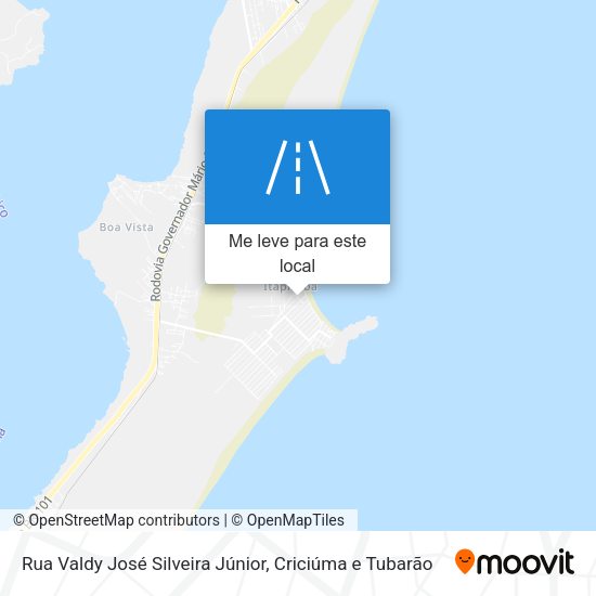 Rua Valdy José Silveira Júnior mapa