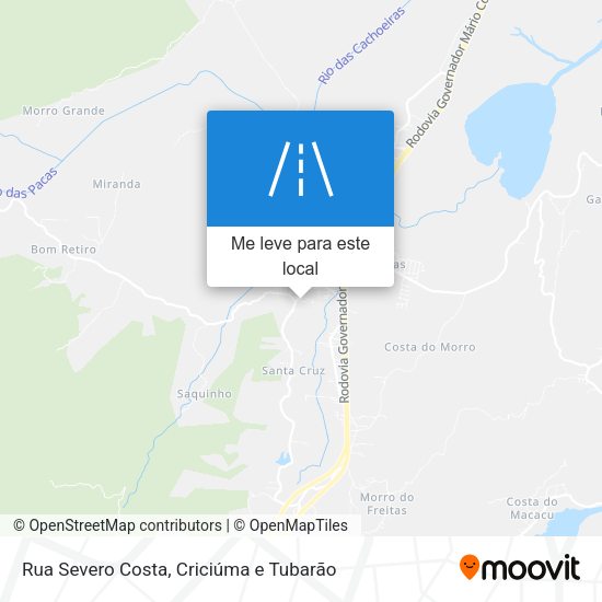 Rua Severo Costa mapa