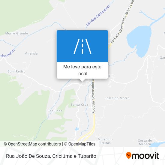Rua João De Souza mapa