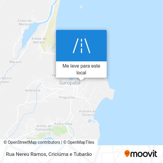 Rua Nereu Ramos mapa