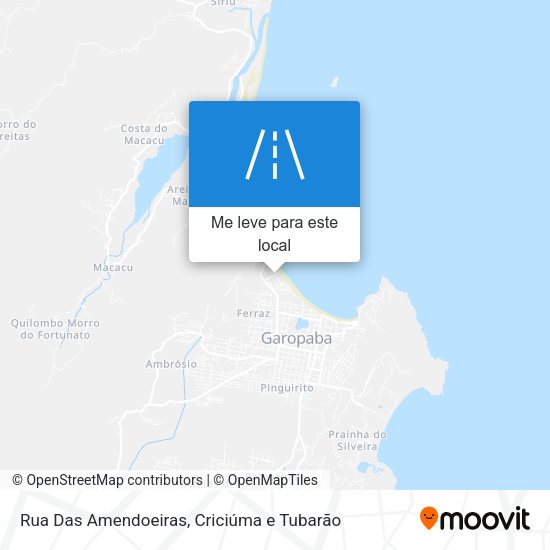 Rua Das Amendoeiras mapa